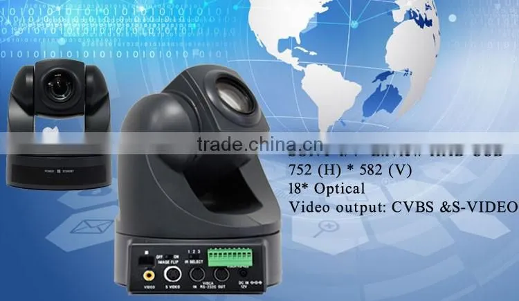 desktop and ceiling mount 550TVL KT-D848 ptz camera system