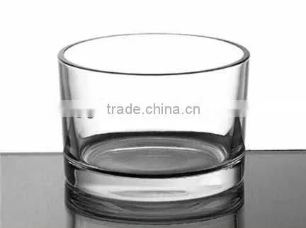 Glass candle holder bowl