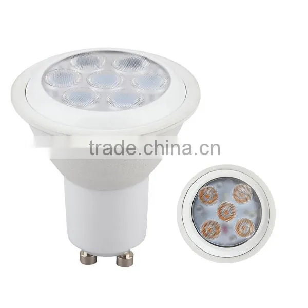 Dimameter 50MM 85-265V 45 degree 400lm 4500K 5W GU10 LED