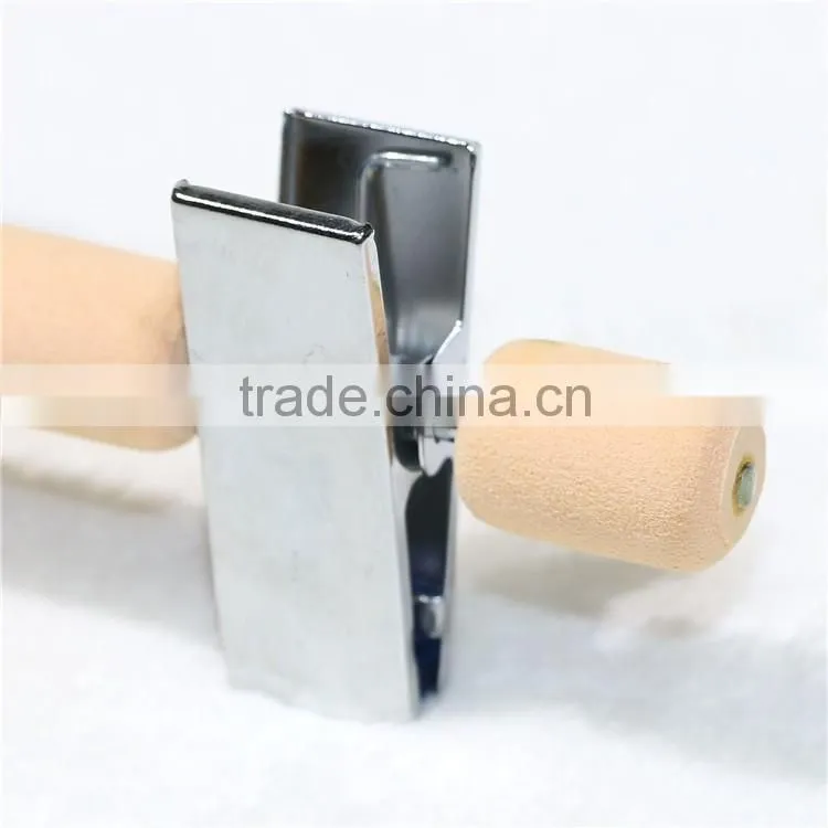 Non-skid children sponge metal clip hanger for pant