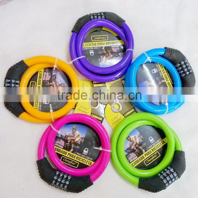 hot sale 4 digit combination safe bicycle lock supplier factory