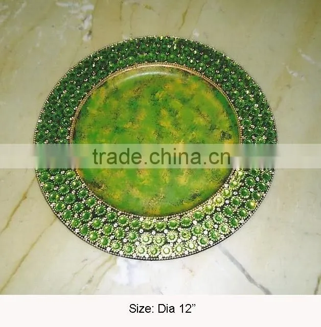 Mosaic charger plate