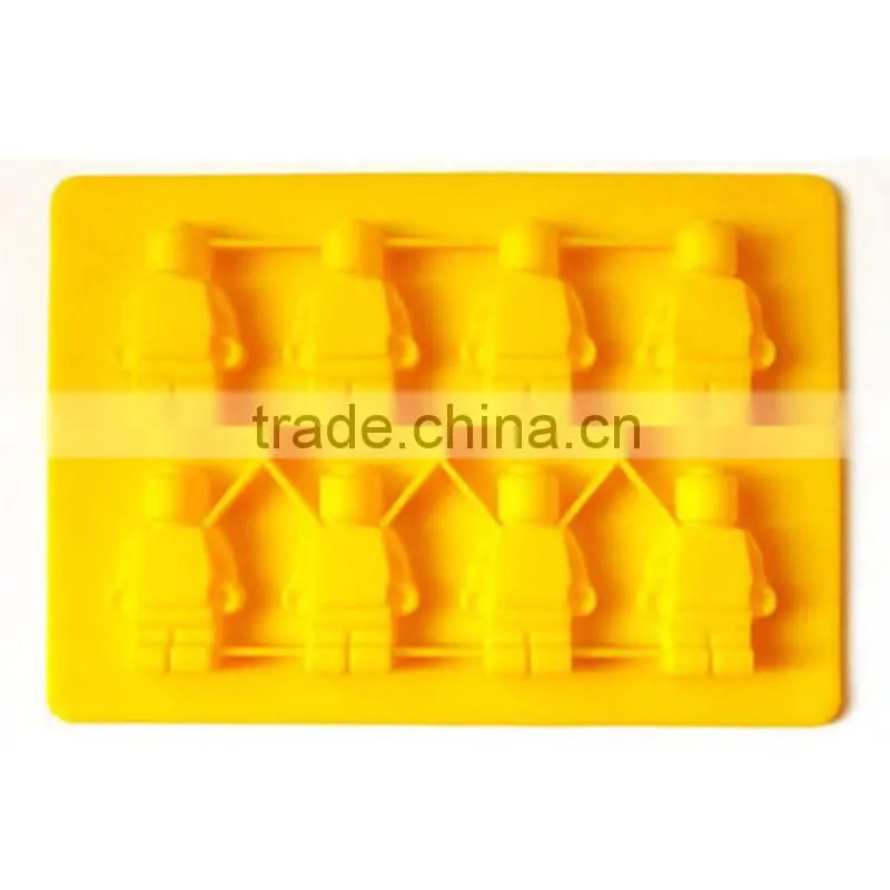 Silicone Minifigure Sweet Candy Tray Bricks Figures Ice Cube Mold Silicon Chocolate Mould