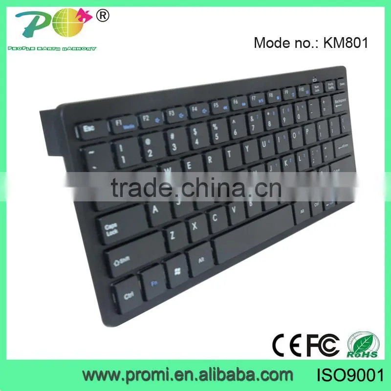 New white and black wireless keyboard ergonomic and mouse combos KM801
