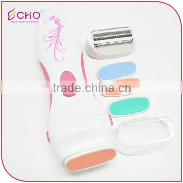 Battery Operated Lady Shaver and Pedicure Callous Remover for Foot Care