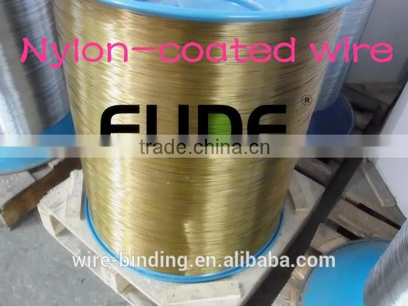 Binding & twin ring wire's material---Nylon coated wire