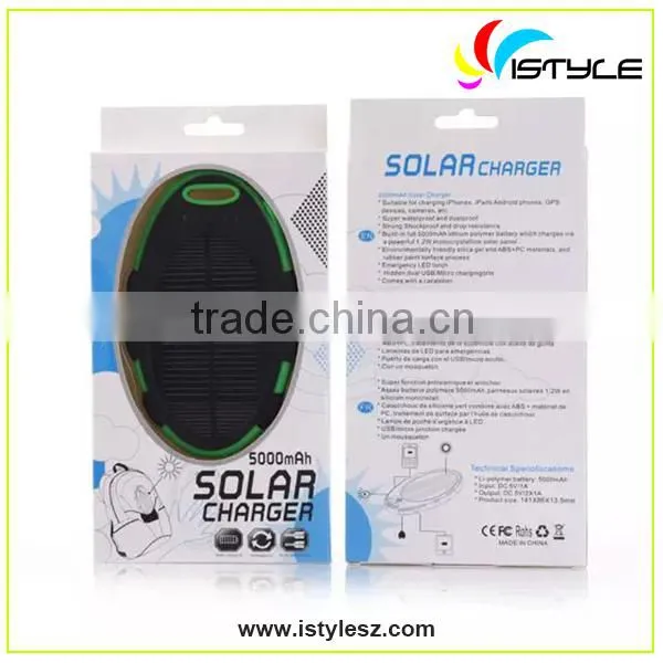 5000mAh Portable flexibility solar charger for iphone