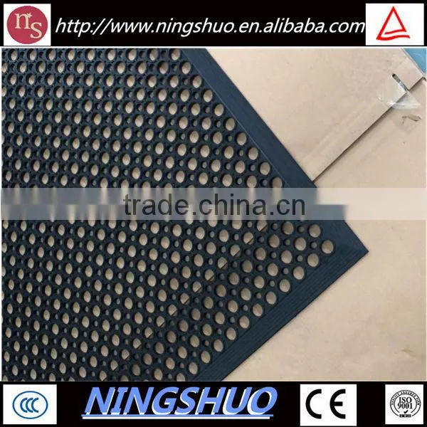 Industry supplier of anti slip oil resistant rubber kitchen floor mat