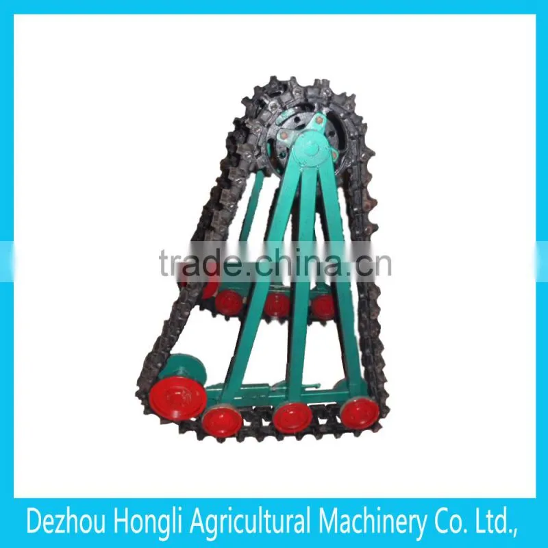 metal track undercarriage with rubber coating