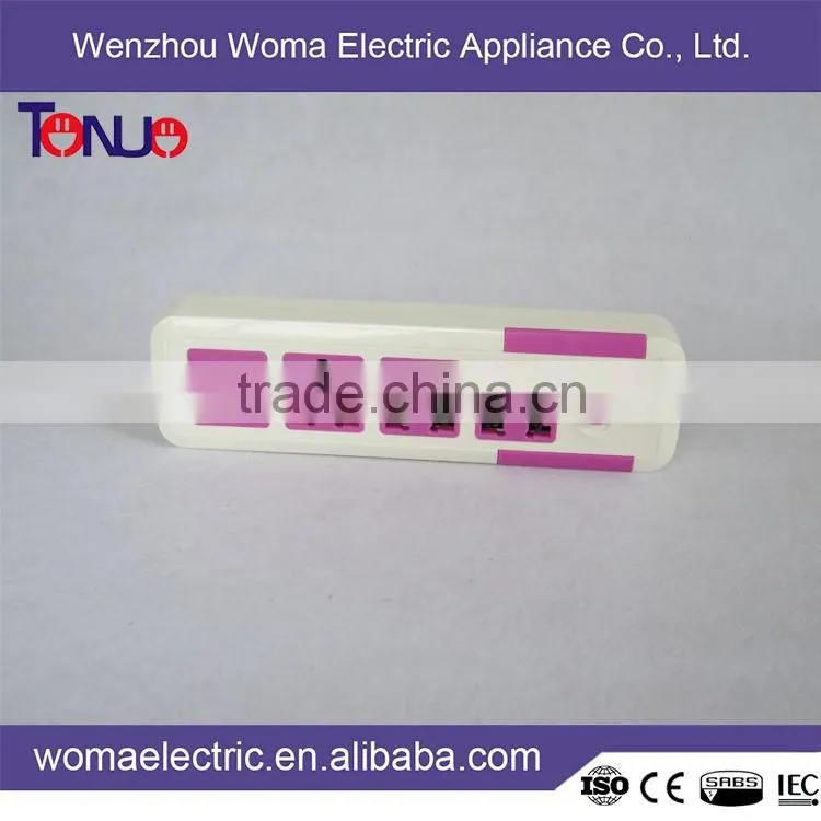 new design 3 ways usb port multi function electrical socket