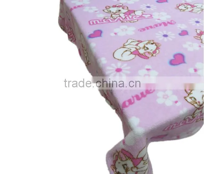 Rotary printed color of cral fleece blanket