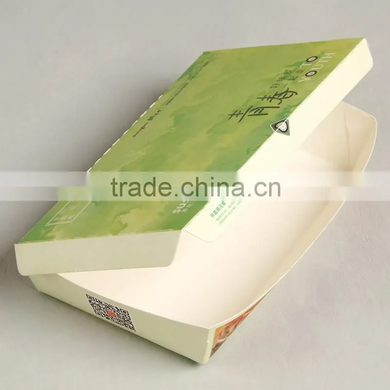 New design colorful printing box for take out sushi white craft paper box for take away