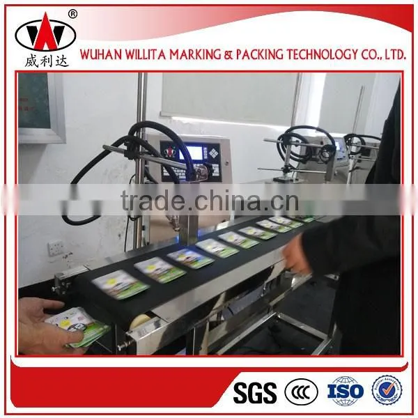 Expiry date batch code printing machine for bottles bags