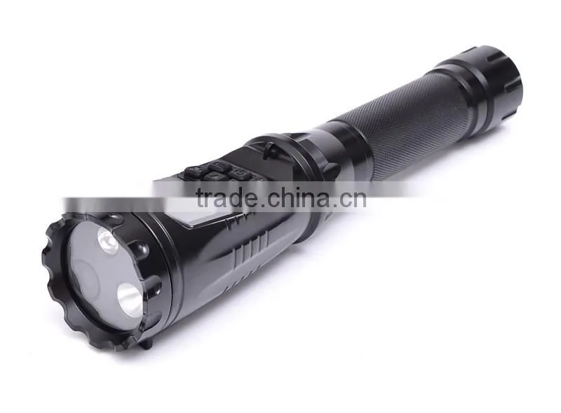 Mini police flashlight IP67 rechargeable LED flashlight