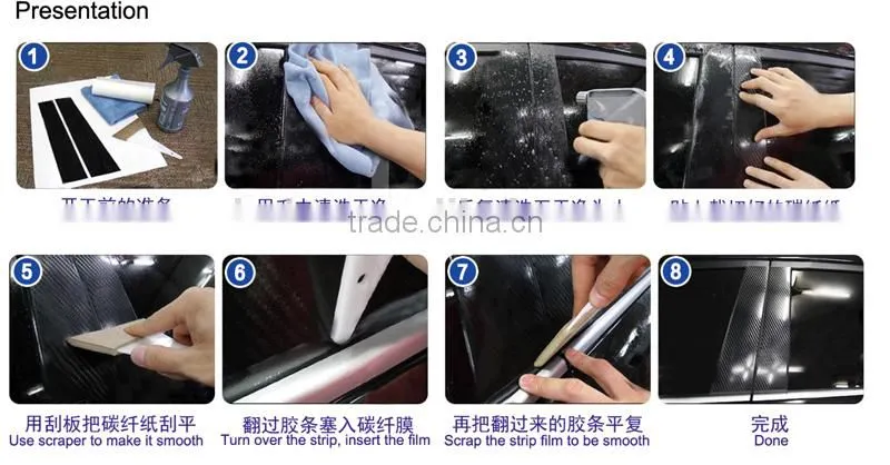 High Quality Auto Window Film Tint Tool Angled Pro Squeegee With Handle Blue