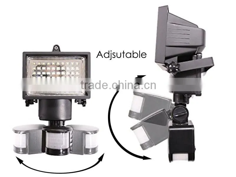 Outdoor Garden Solar Powered 60 Bright White SMD LEDs Motion Sensor Security Flood Light