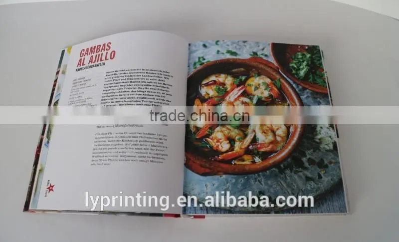 Printing High Quality Hard Cover Cookbook Books for Sale