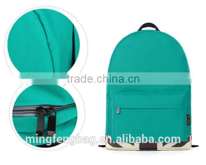 Custom High Quality Nylon Print Fabric High School Student Backpack Bag For Girl