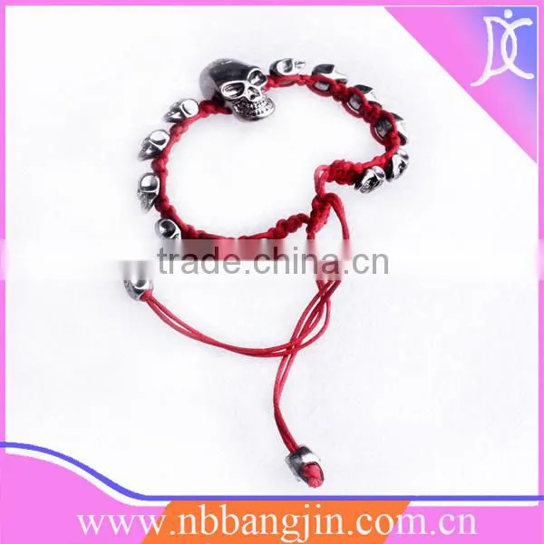 Leather wrap bracelets,Skull fashion bracelet