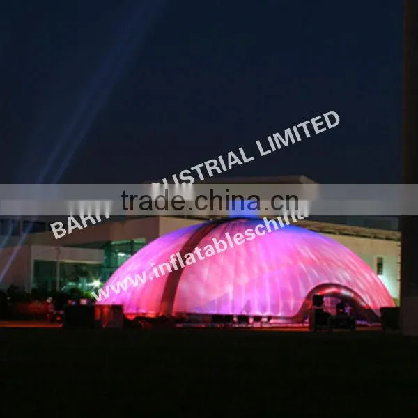 2013 Barry outdoor inflatable projective tents/inflatable dome tent