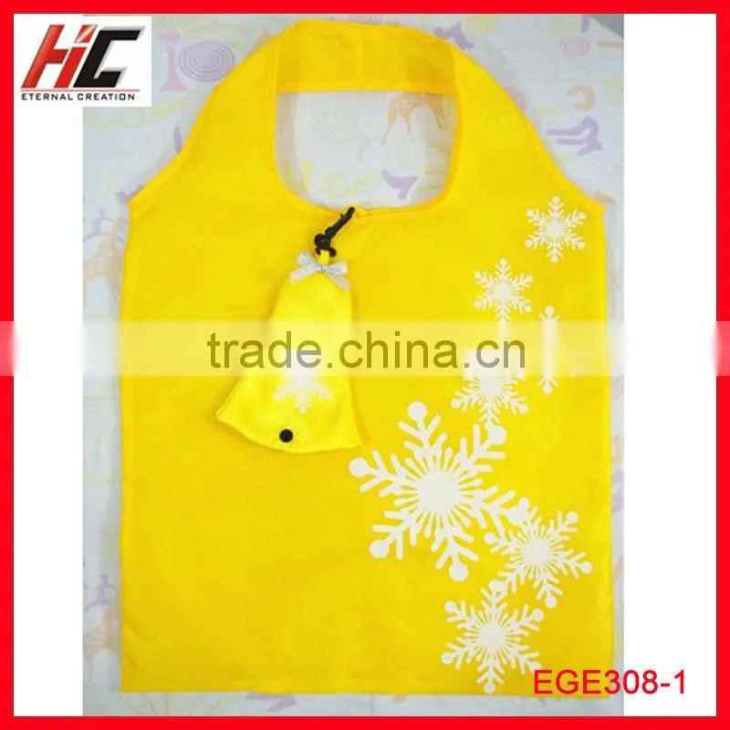 Yiwu wholesale foldable polyester shopping bags tote christmas tree bags gift