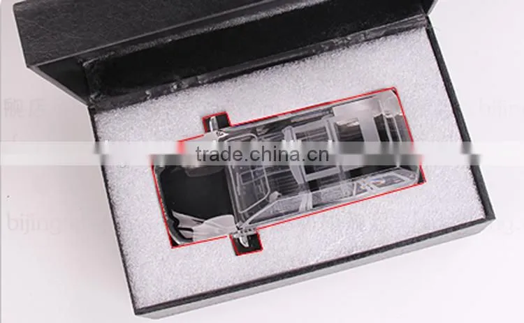 Custom crystal glass model car
