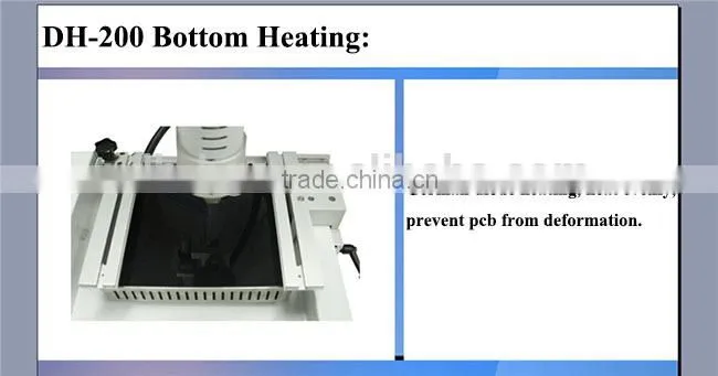 Used mobile phone bga rework system rework machine for repair mobile mobile DH - 200
