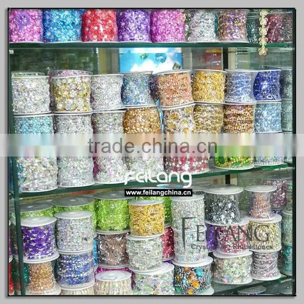 Feilang new style different sizes cup chain for garment