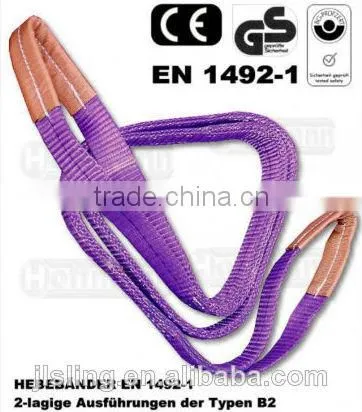 top quality polyester webbing /cargo sling/webbing belt lifting tools 4T grey
