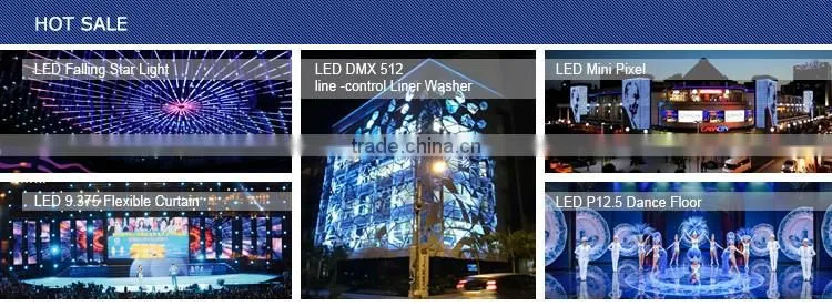 Hotel building wall outdoor light decorative music video pixel display high bright lighting