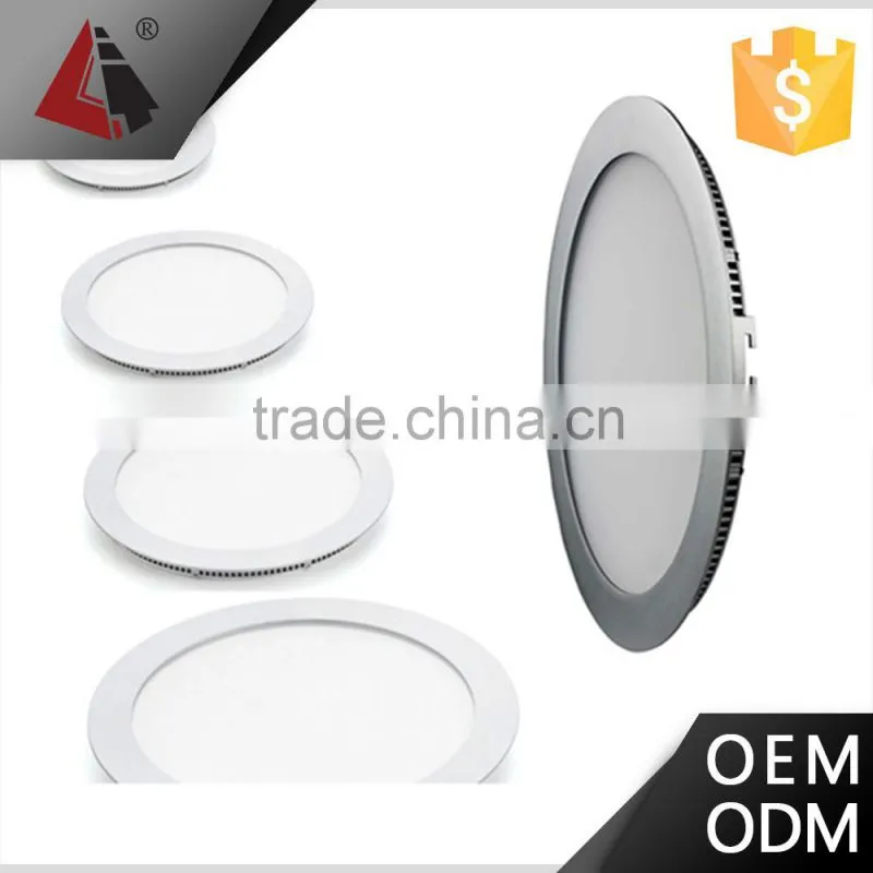 Hot sale ultrathin flat recessed round LED panel light LED round light