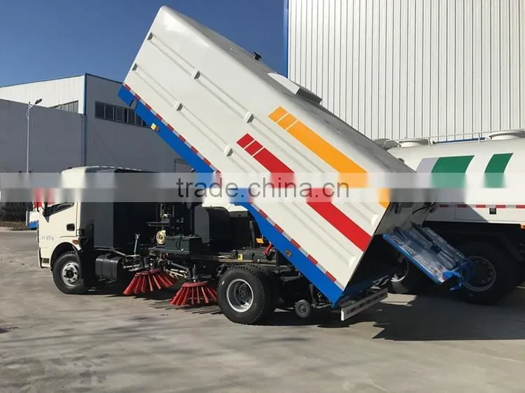 High performance Dongfeng 4cbm road cleaning truck
