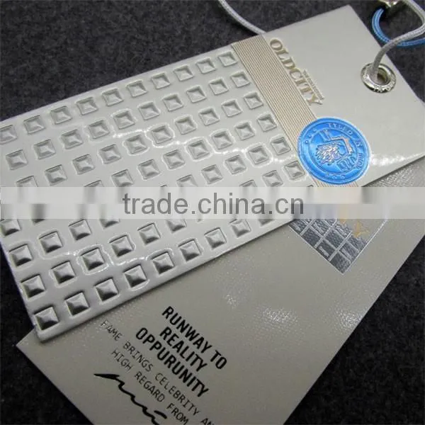 Full Square Embossed Tags For Clothing