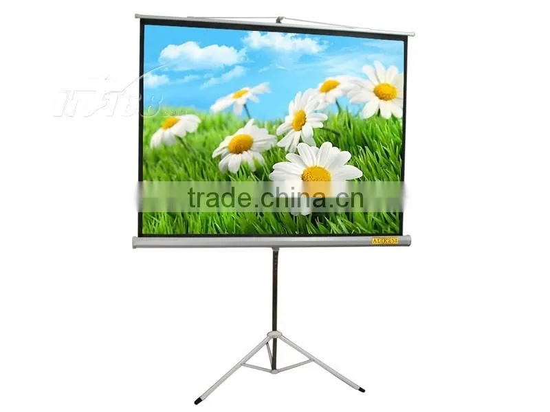 Tripod projection/projector screen, tripod portable projection screen from factory