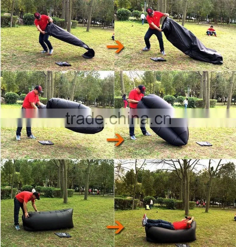 Good quality New premium fast filling waterproof inflatable bean air bag sofa