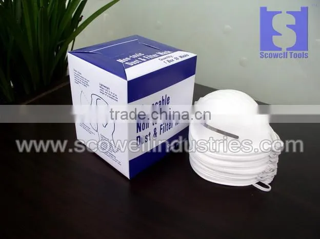 disposable dust mask PP material