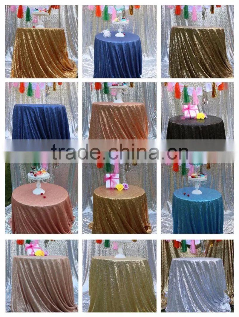 3MM Sequin Fabric Square Table Overlay