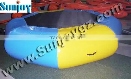 Lower price sunjoy inflatable floating trampoline for Chliadren Adult 0.9 PVC in stock