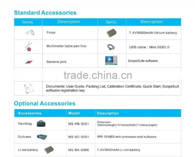 MS207T factory price Digital Handheld Oscilloscope used for education