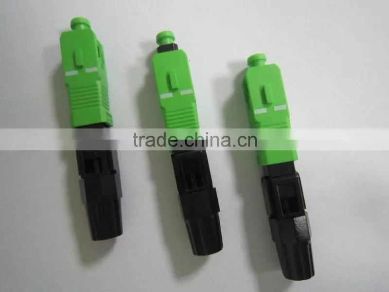 sc/apc fast connector field assem/fastbly optical conector for ftth drop cable