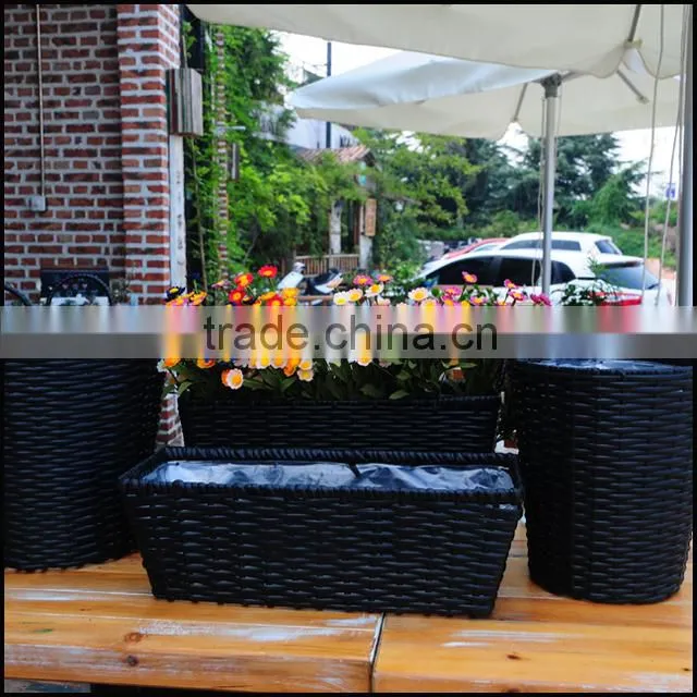 plastic rattan basket basket
