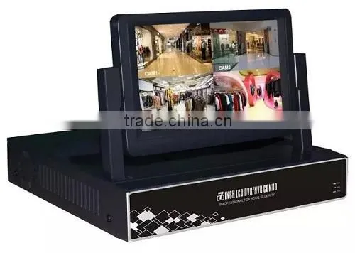 4ch 7 inch h.264 hd DVR With Built-in LCD Monitor