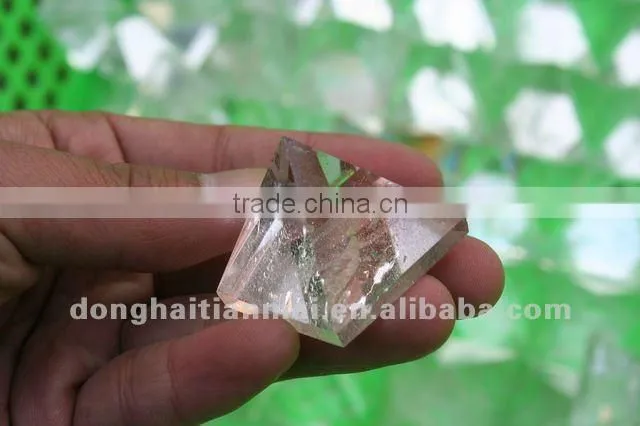 Decorative Natural Clear QUARTZ Crystal HEALING Pyramid , Christmas Gifts