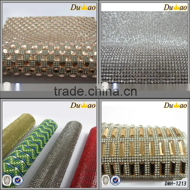 rhinestone mesh hot-fix rhinestone sheet crystal mesh