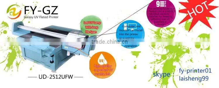 large format UV flatbed printer glass printer