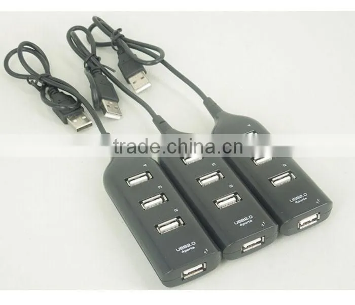 New High Speed 4-Port Splitter USB 2.0 Hub powered Adapter For PC Laptop Notebook