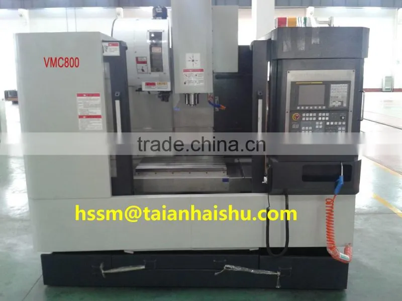 5-axis machining center VMC800 CNC horizontal cnc machining center with ISO:9001certification from Shandong Haishu