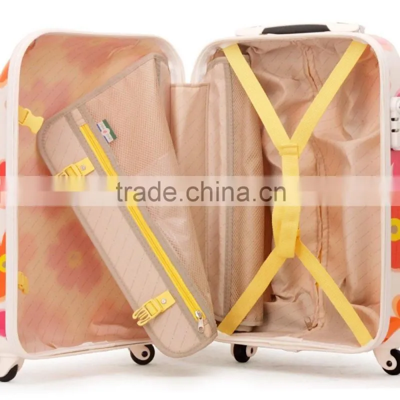 Chinese 3 pieces manufacturer ABS PC polycarbonate suitcase