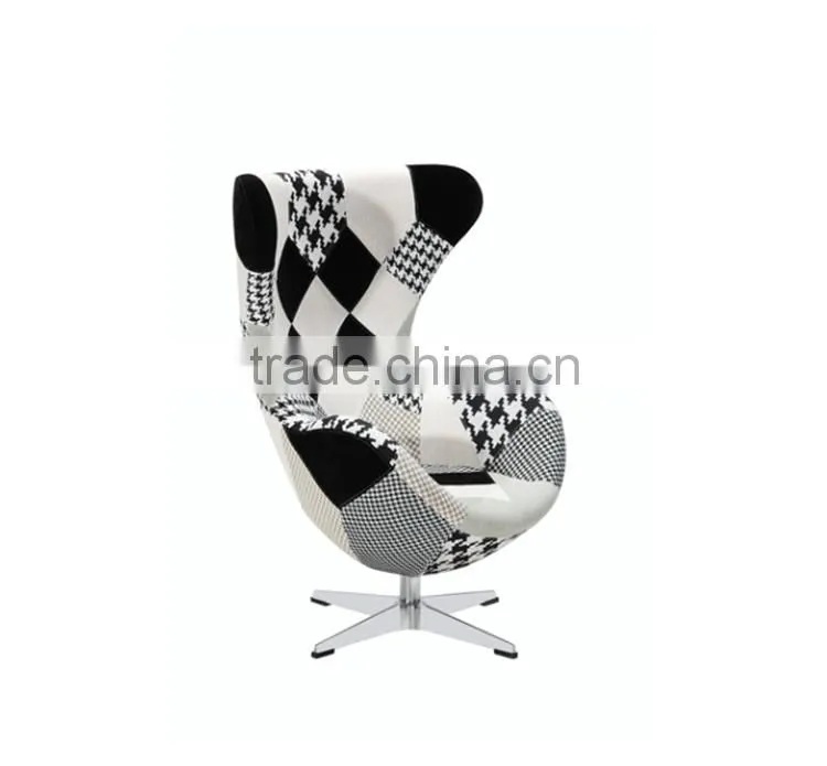 Patchwork cheap egg chair waiting room chairs