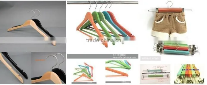 light weight metal pants hanger with clips,mental clips hanger
